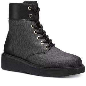 Michael Kors Women's Aniya Side-Zip Embellished Combat Booties